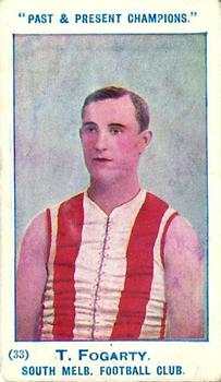 1905 Wills's Past & Present Champions #33 Thomas Fogarty Front